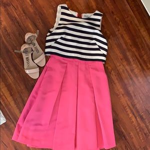 Eliza J stripe pop over dress